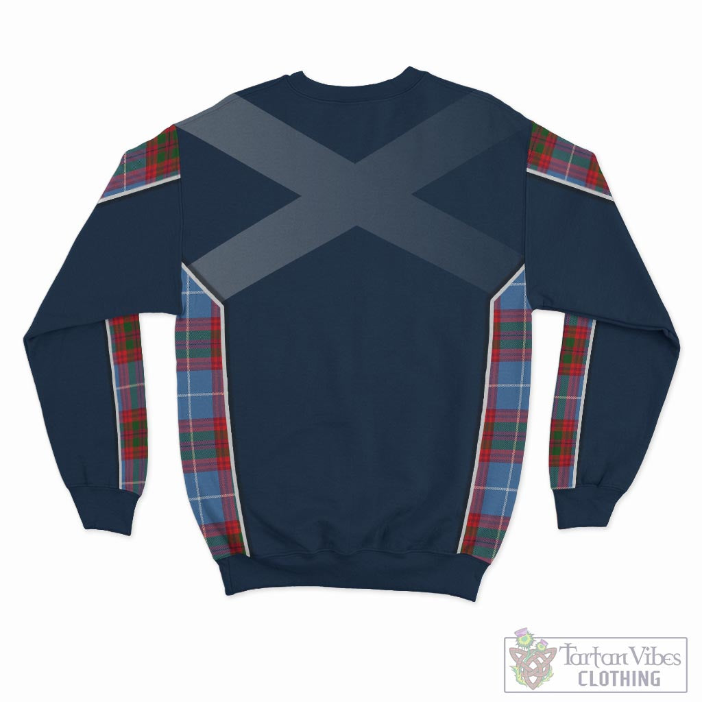 Tartan Vibes Clothing Preston Tartan Sweater with Family Crest and Lion Rampant Vibes Sport Style