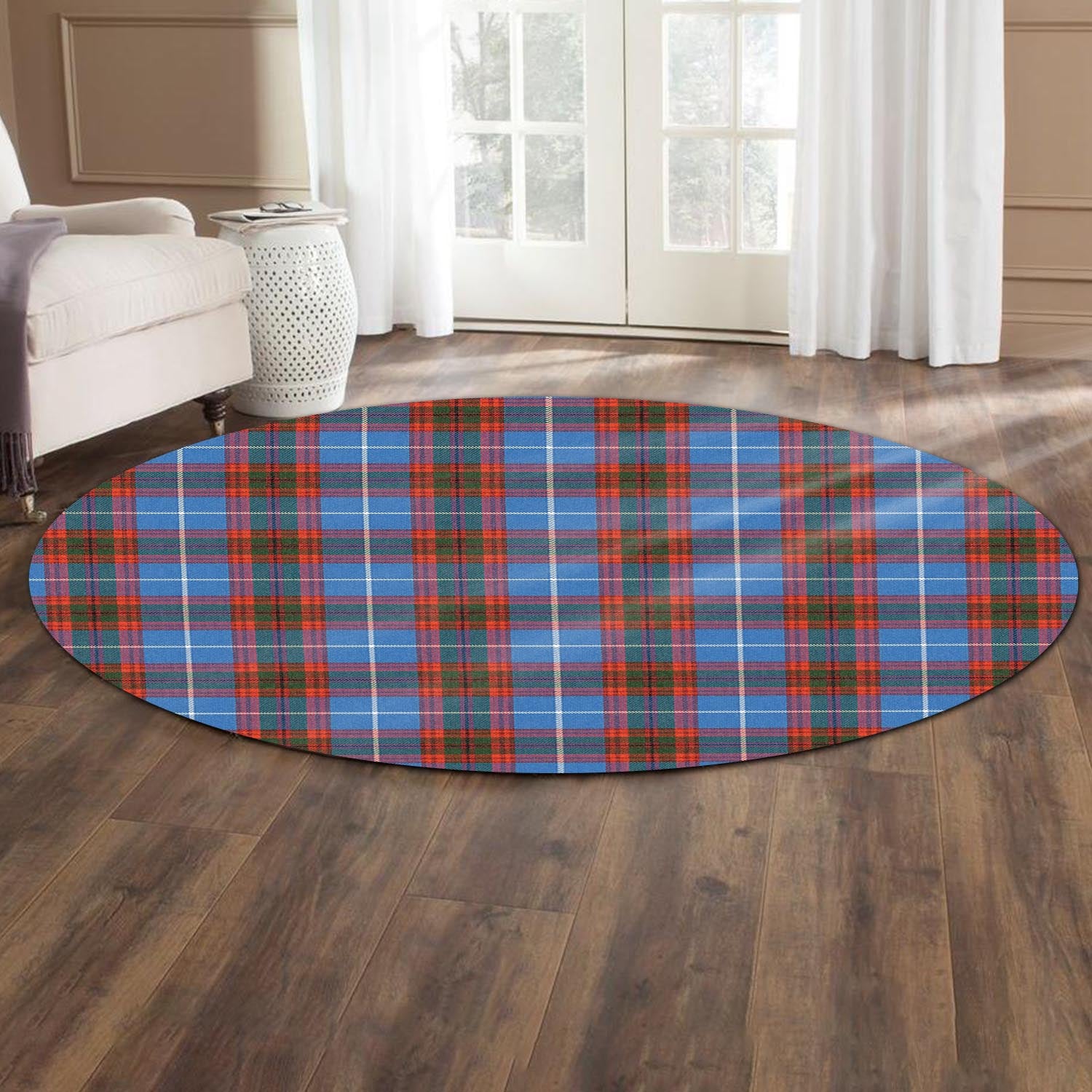 Preston Tartan Round Rug - Tartan Vibes Clothing