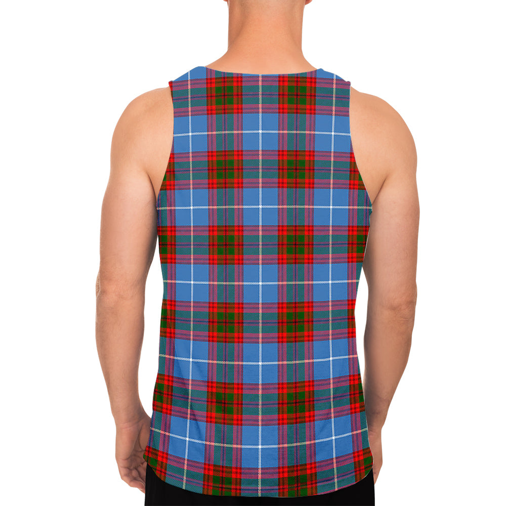 Preston Tartan Mens Tank Top with Family Crest - Tartan Vibes Clothing