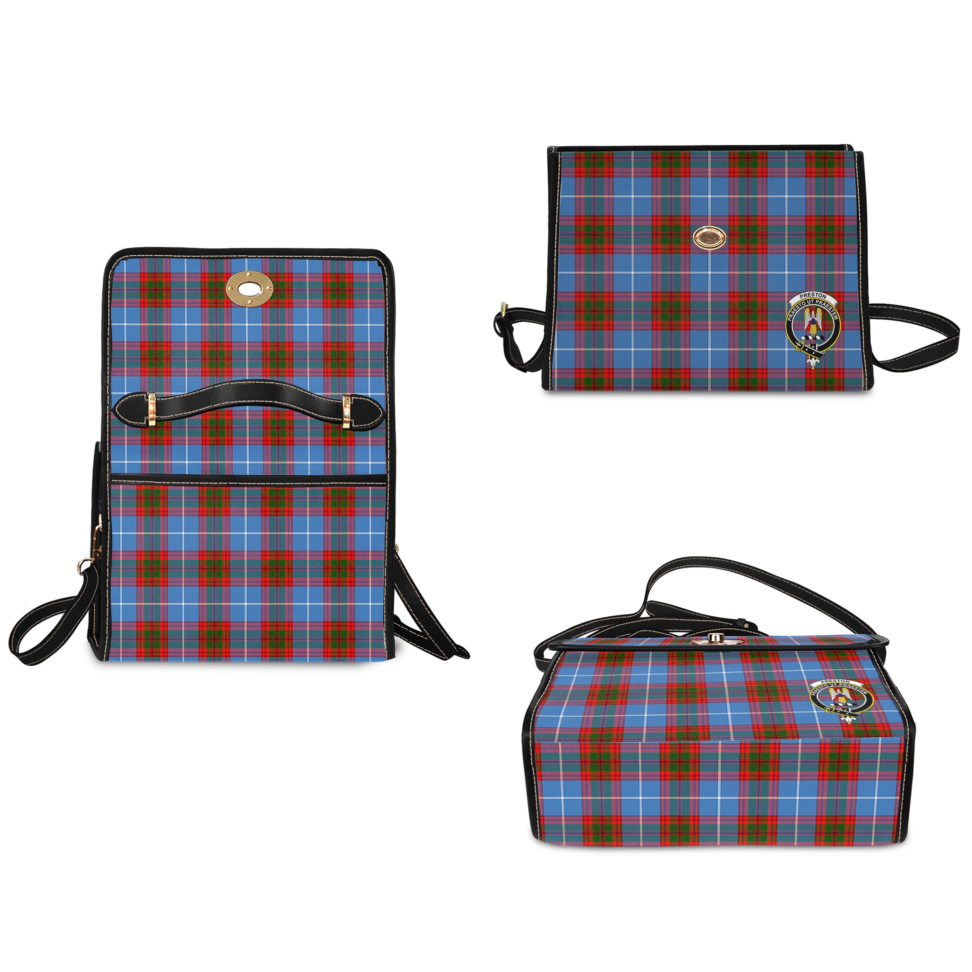 preston-tartan-leather-strap-waterproof-canvas-bag-with-family-crest