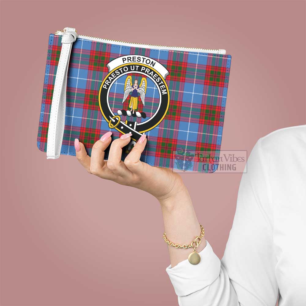 Tartan Vibes Clothing Preston Family Crest Tartan Clutch Bag