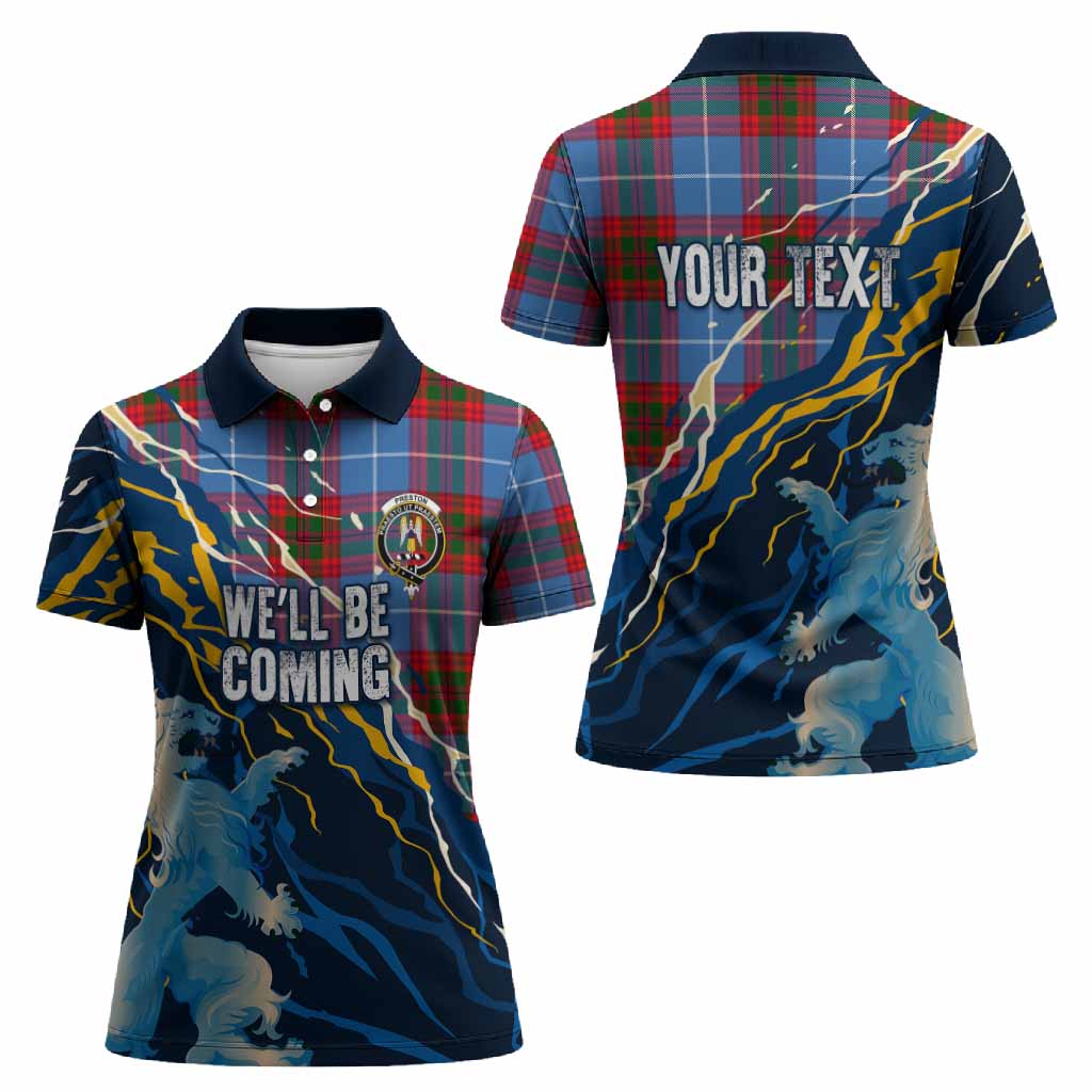 Preston Scotland Tartan Women Polo Shirt WC2026 Football - We'll Be Coming