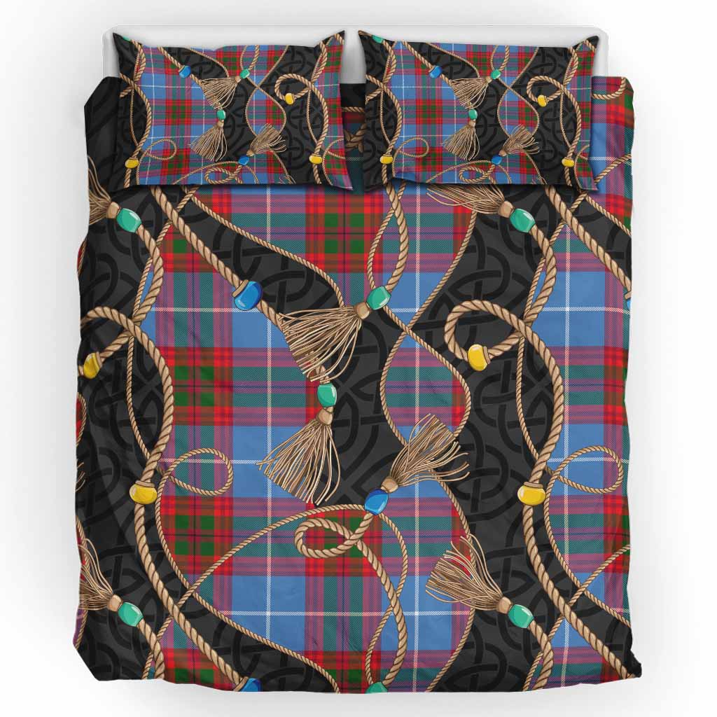 Preston Scottish Tartan Twisted Ropes Stylized Bedding Set UK Bedding Set UK King 91*87 inch - Tartan Vibes Clothing