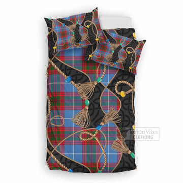 Preston Scottish Tartan Twisted Ropes Stylized Bedding Set UK Bedding Set UK Double 79*79 inch - Tartan Vibes Clothing