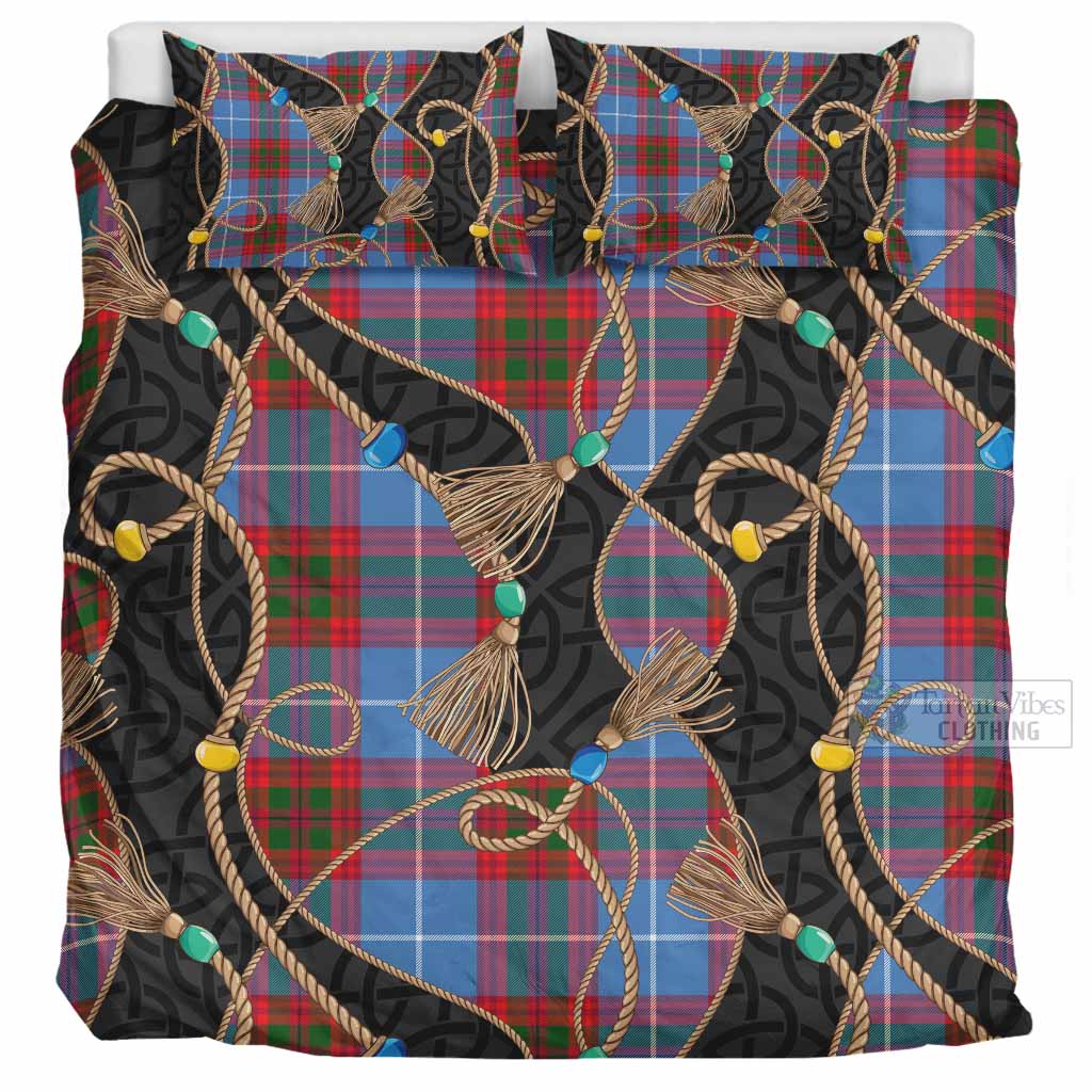 Preston Scottish Tartan Twisted Ropes Stylized Bedding Set UK Bedding Set UK Super King 104*94 inch - Tartan Vibes Clothing