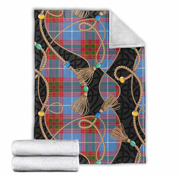 Preston Scottish Tartan Twisted Ropes Stylized Blanket X-Large 59 x 79 inches 150 x 200 cm - Tartan Vibes Clothing