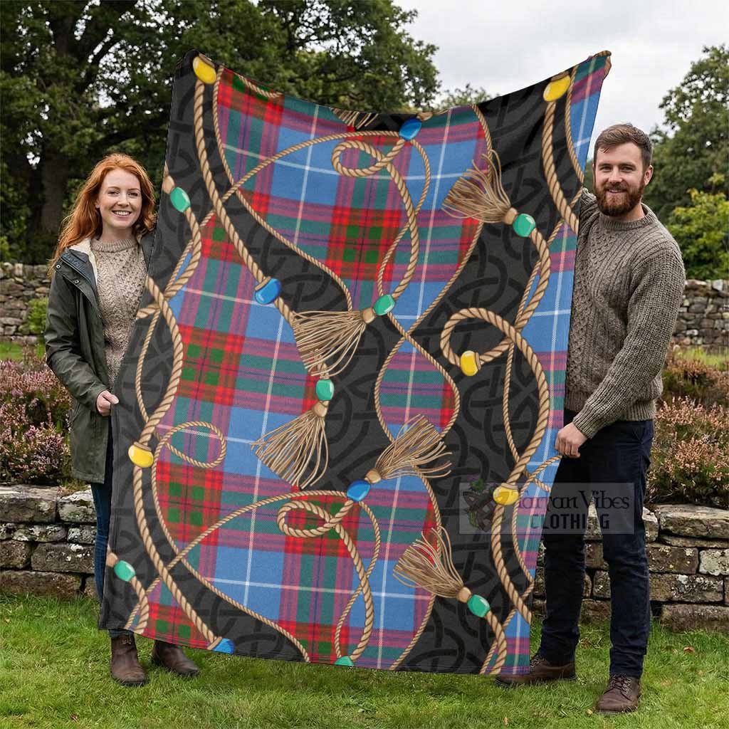 Preston Scottish Tartan Twisted Ropes Stylized Blanket - Tartan Vibes Clothing