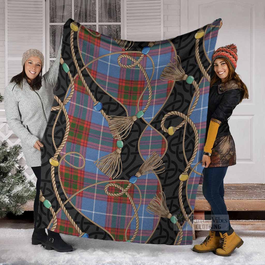 Preston Scottish Tartan Twisted Ropes Stylized Blanket - Tartan Vibes Clothing