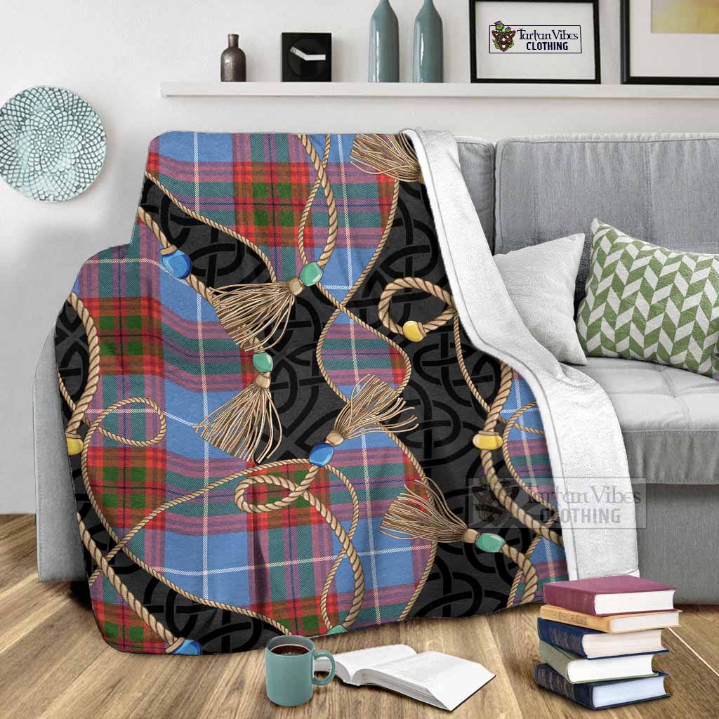Preston Scottish Tartan Twisted Ropes Stylized Blanket - Tartan Vibes Clothing