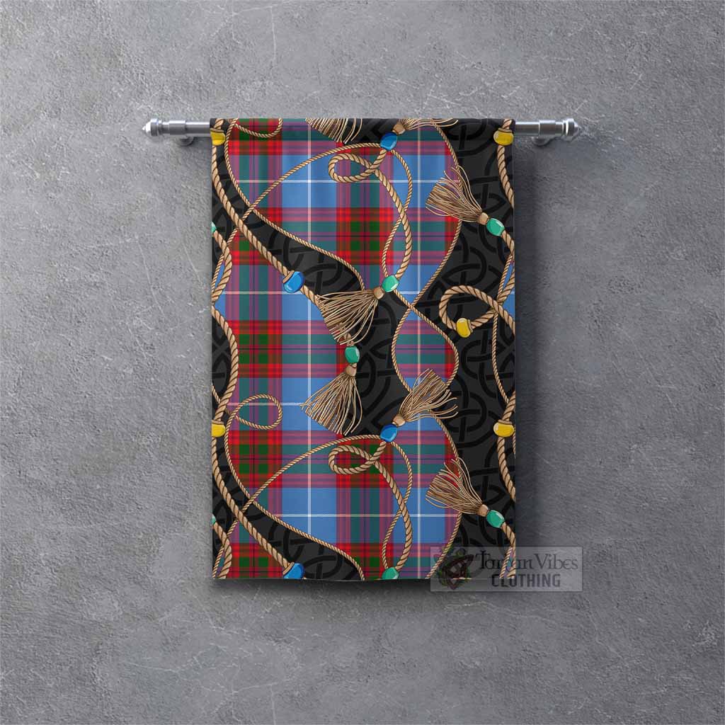 Preston Scottish Tartan Twisted Ropes Stylized Gonfalon Rectangle - Tartan Vibes Clothing