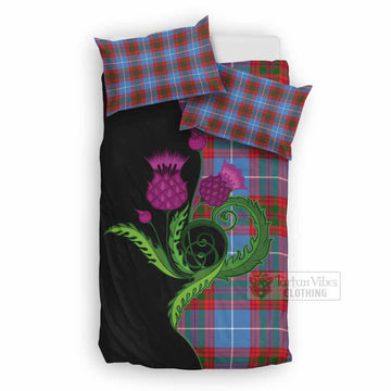 Preston Tartan Bedding Set Traditional Scottish Thistle UK Bedding Set UK Double 79*79 inch - Tartan Vibes Clothing