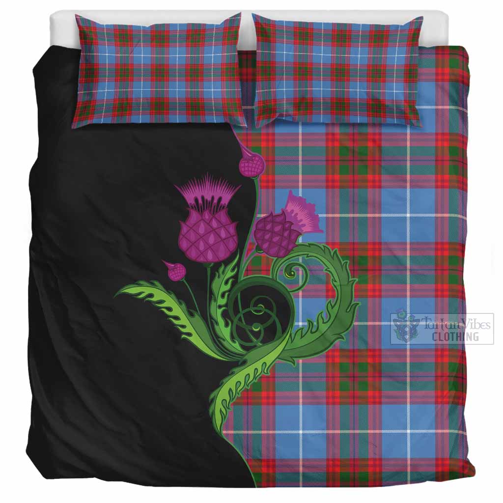 Preston Tartan Bedding Set Traditional Scottish Thistle UK Bedding Set UK Super King 104*94 inch - Tartan Vibes Clothing
