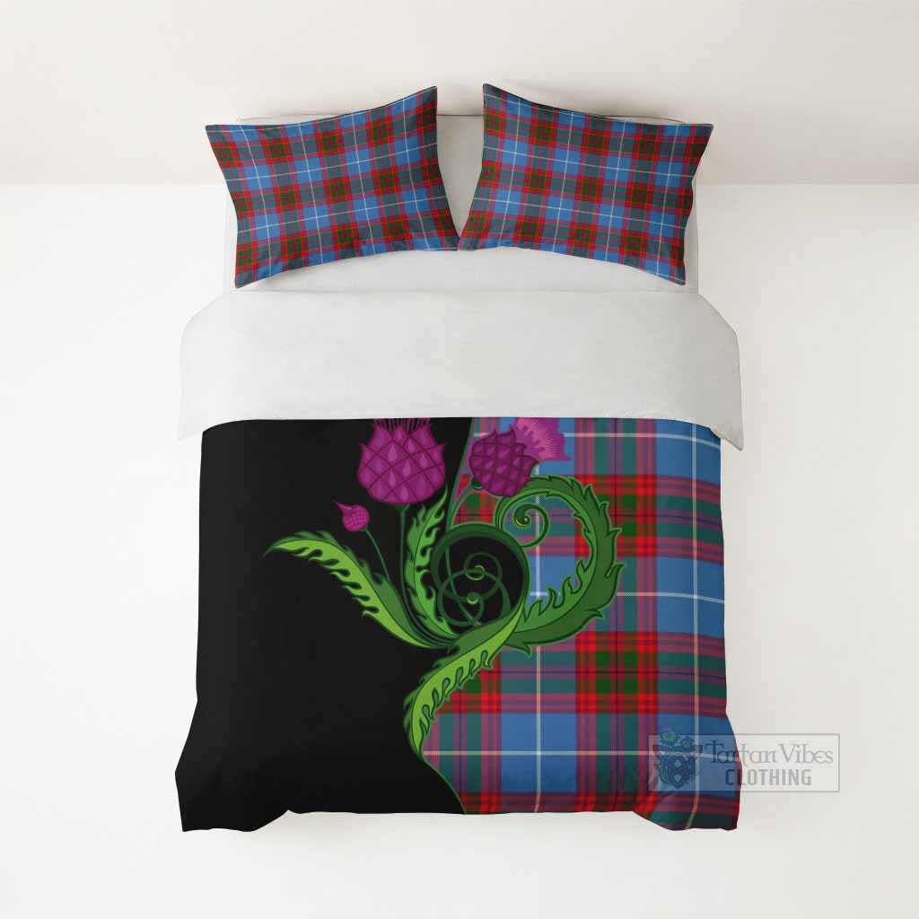 Preston Tartan Bedding Set Traditional Scottish Thistle - Tartan Vibes Clothing