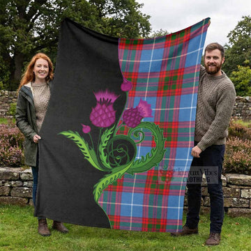 Preston Tartan Blanket Traditional Scottish Thistle - Tartan Vibes Clothing
