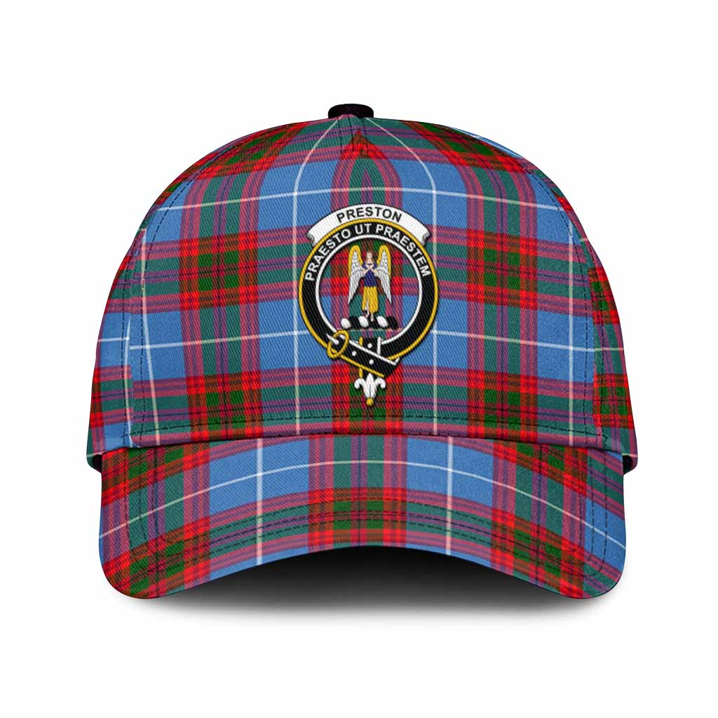 Preston Tartan Classic Cap with Family Crest