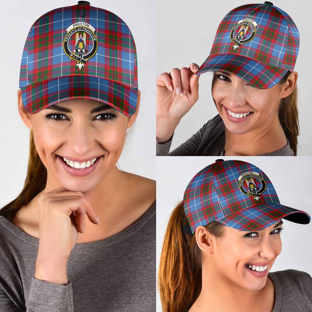 Preston Tartan Classic Cap with Family Crest