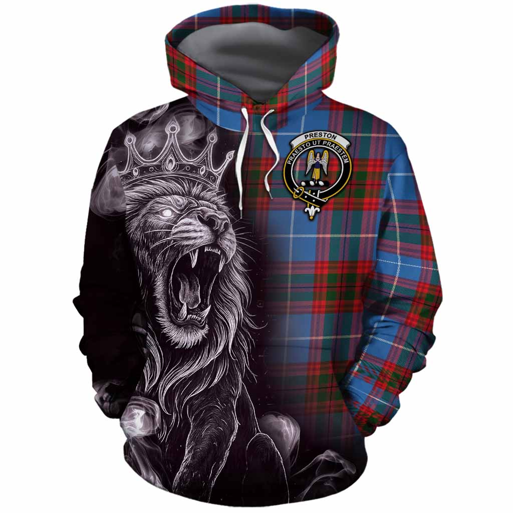 Preston Tartan Cotton Hoodie Roaring Lion Heritage