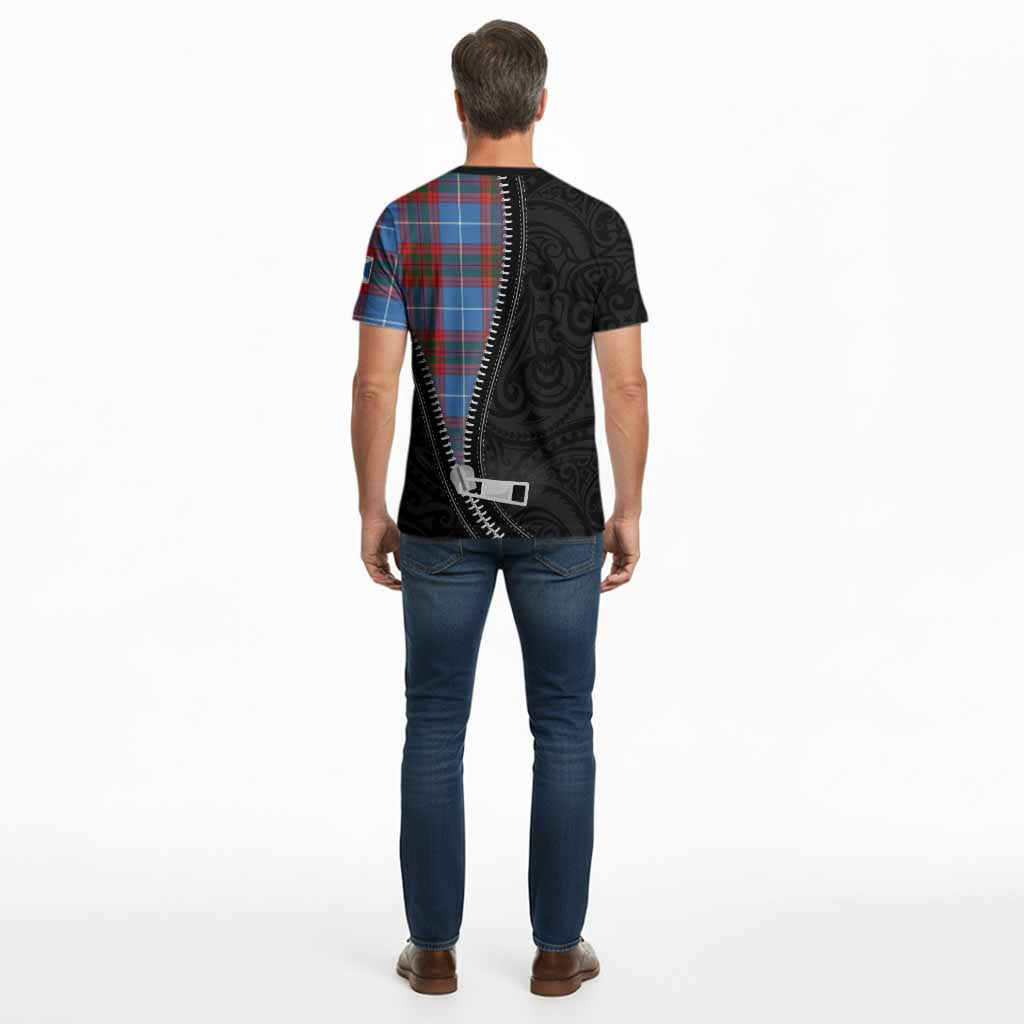 Preston Tartan Cotton T-shirt New Zealand Pattern Unique Zipper Stylized