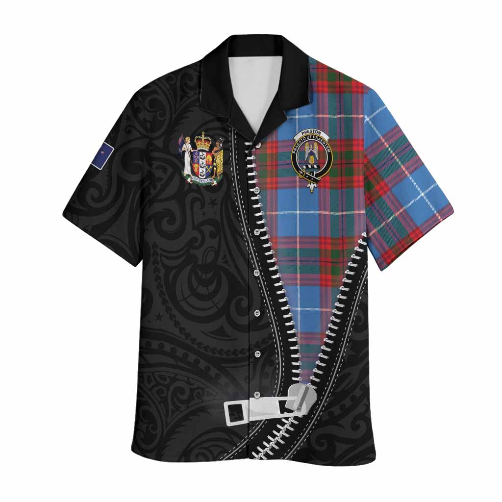 Preston Tartan Hawaiian Shirt New Zealand Pattern Unique Zipper Stylized