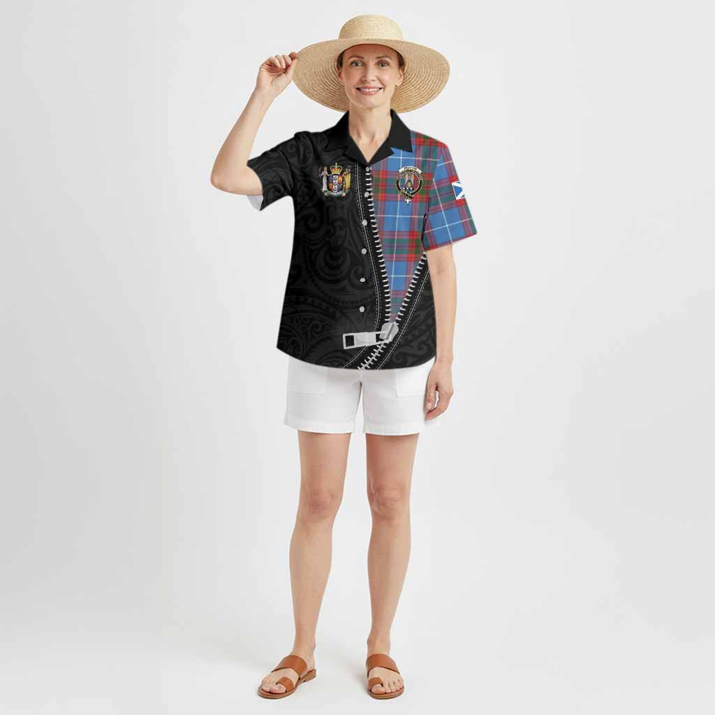 Preston Tartan Hawaiian Shirt New Zealand Pattern Unique Zipper Stylized