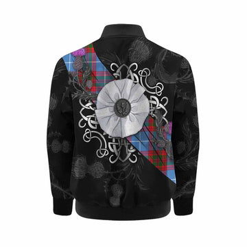 Preston Tartan Kid Bomber Jacket Jacobite White Rose Kid - Tartan Vibes Clothing