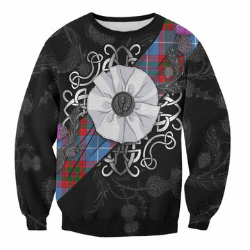 Preston Tartan Sweatshirt Jacobite White Rose Unisex - Tartan Vibes Clothing