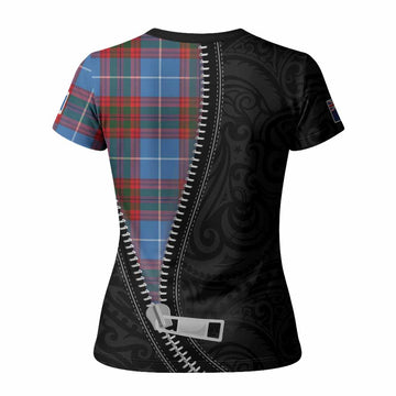 Preston Tartan Women T shirt New Zealand Pattern Unique Zipper Stylized