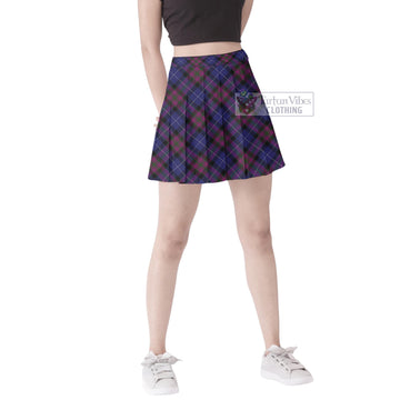 Pride of Scotland Tartan Women's Plated Mini Skirt Cross Style Female - Tartan Vibes Clothing