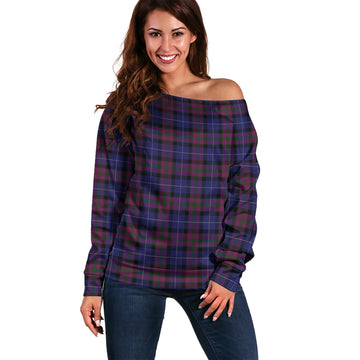 Pride of Scotland Tartan Off Shoulder Women Sweater Women - Tartanvibesclothing