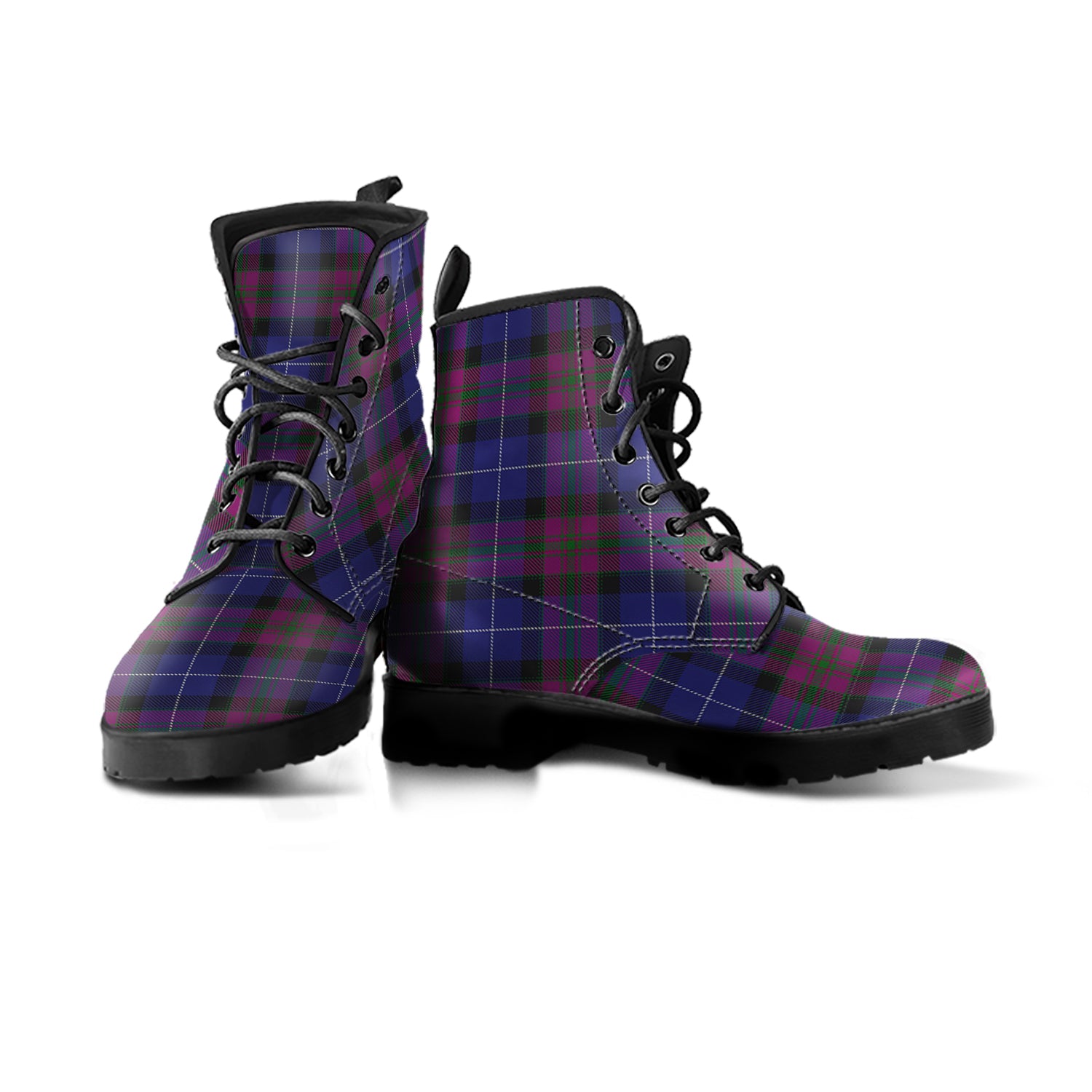 Pride of Scotland Tartan Leather Boots Men' Boots - Tartan Vibes Clothing