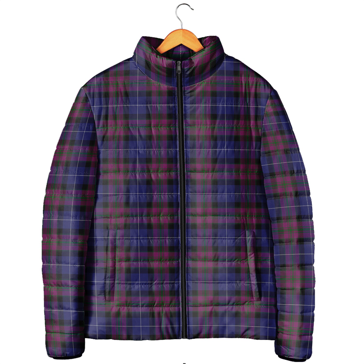 Pride of Scotland Tartan Padded Jacket Men's Padded Jacket - Tartan Vibes Clothing