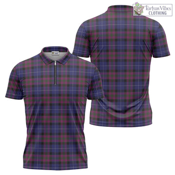 Pride of Scotland Tartan Zipper Polo Shirt Unisex - Tartan Vibes Clothing