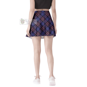 Pride of Scotland Tartan Women's Plated Mini Skirt Cross Style - Tartan Vibes Clothing