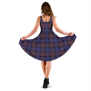 Pride of Scotland Tartan Sleeveless Midi Womens Dress
