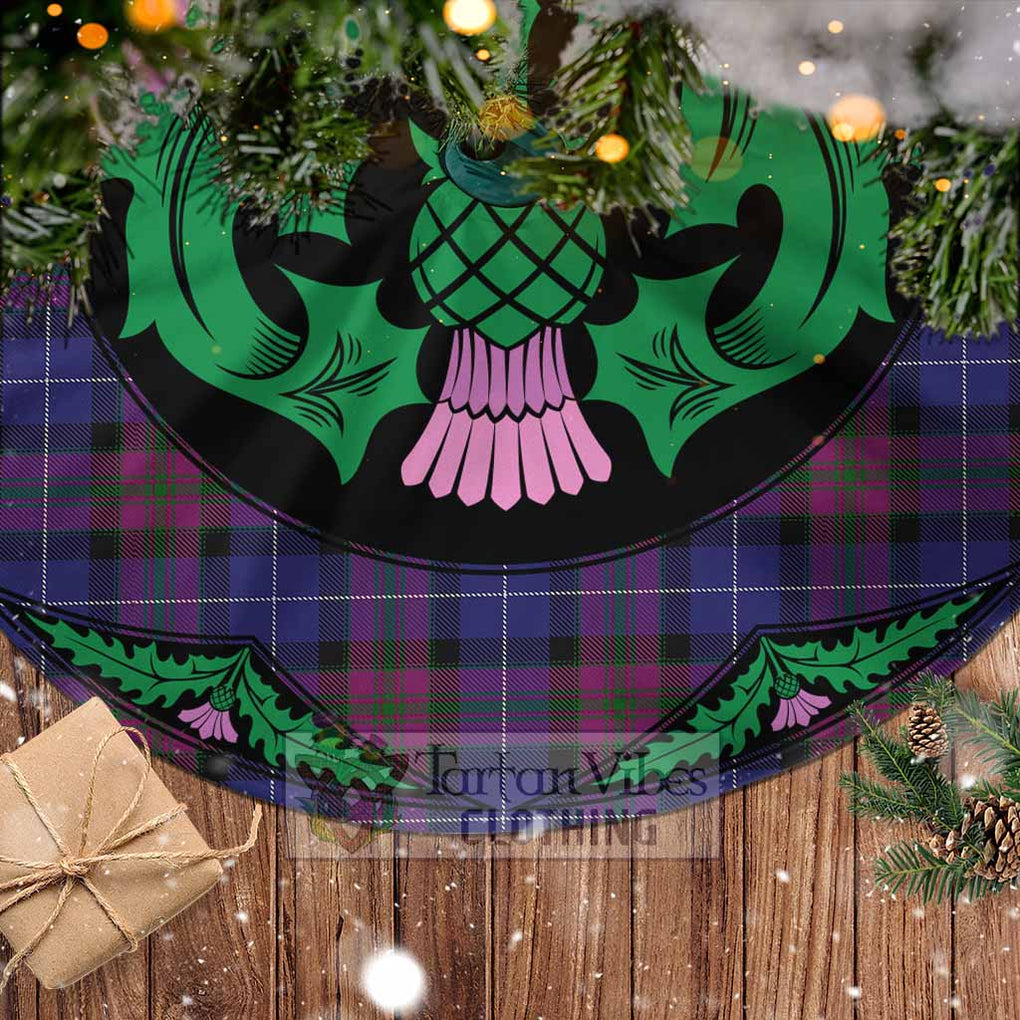 Pride of Scotland Tartan Christmas Tree Skirt Scottish Thistle Style - Tartan Vibes Clothing