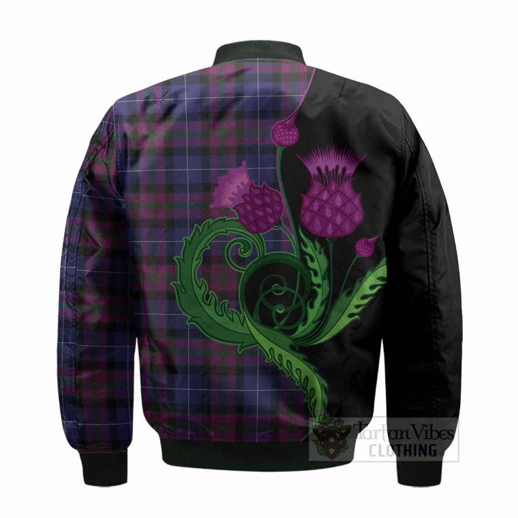 Pride of Scotland Tartan Bomber Jacket Traditional Scottish Thistle