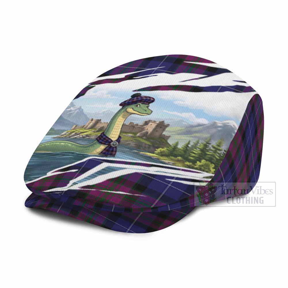 Pride of Scotland Tartan Loch Ness Monster Scottish Heritage Art Flat Cap, Jeff Cap