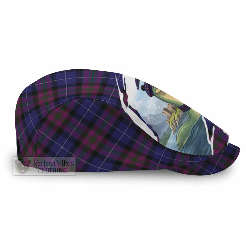 Pride of Scotland Tartan Loch Ness Monster Scottish Heritage Art Flat Cap, Jeff Cap