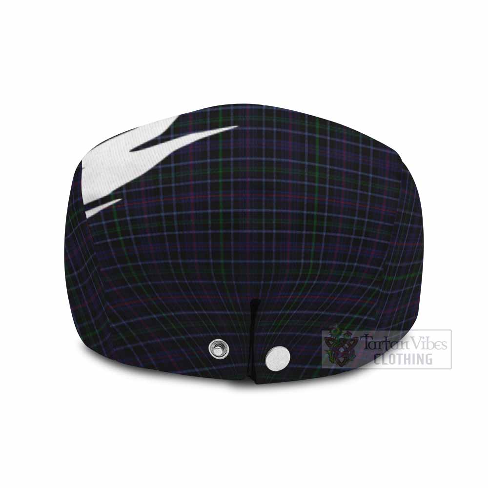 Pride of Wales Tartan Loch Ness Monster Scottish Heritage Art Flat Cap, Jeff Cap