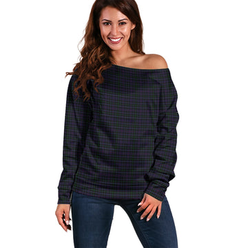 Pride (Wales) Tartan Off Shoulder Women Sweater Women - Tartan Vibes Clothing