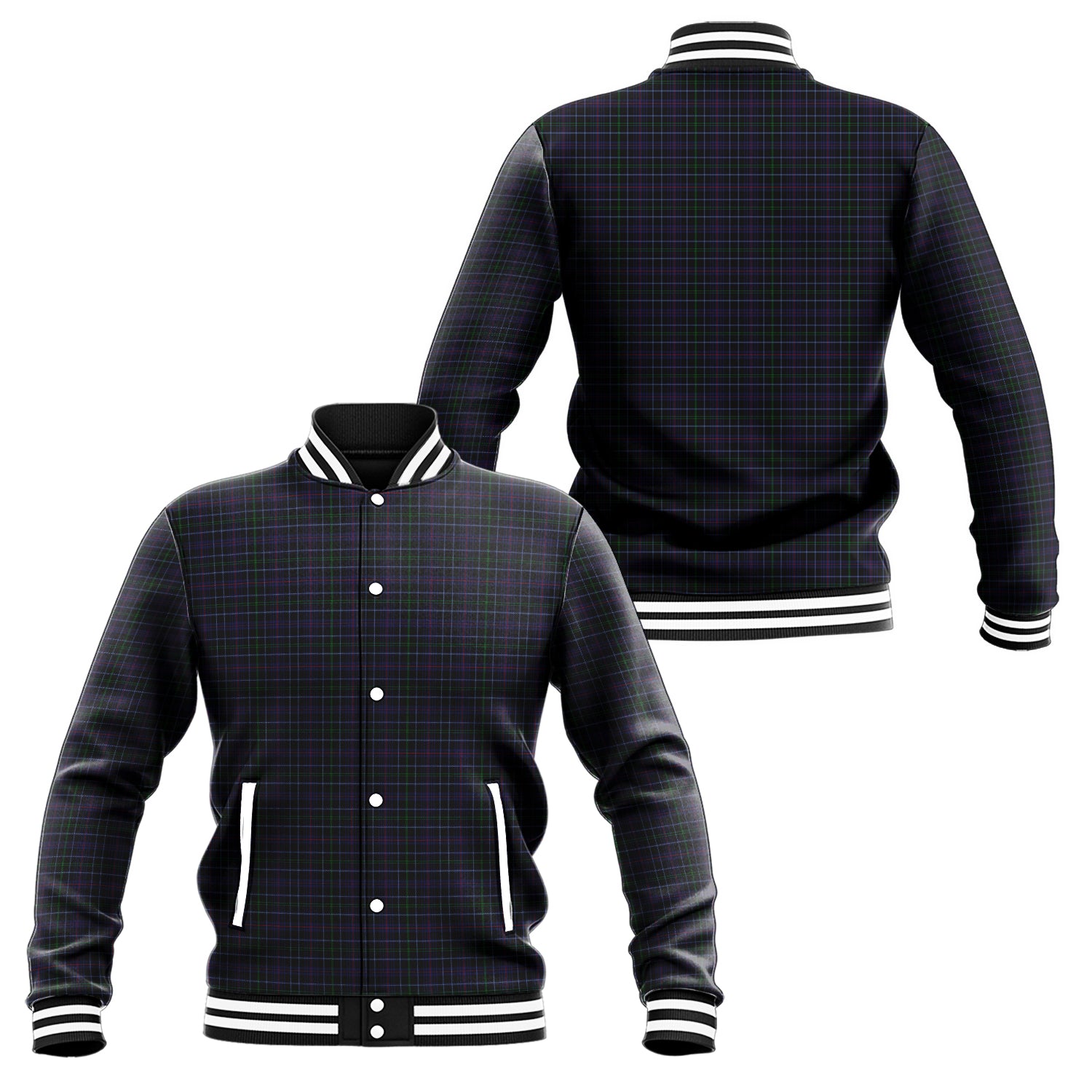 Pride (Wales) Tartan Baseball Jacket Unisex - Tartan Vibes Clothing