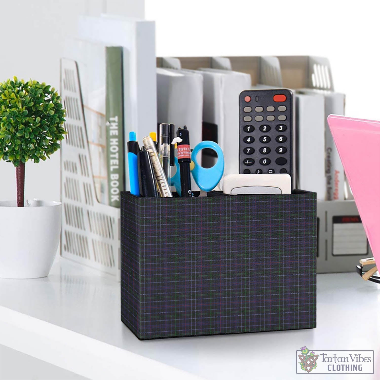Pride (Wales) Tartan Pen Holder One Size 5.9"(L)*2.7"(W)*4.3"(H) - Tartan Vibes Clothing