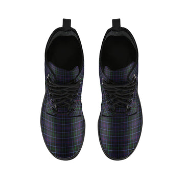 Pride (Wales) Tartan Leather Boots - Tartan Vibes Clothing