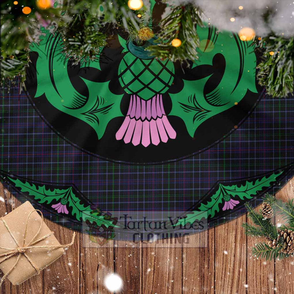 Pride (Wales) Tartan Christmas Tree Skirt Scottish Thistle Style - Tartan Vibes Clothing