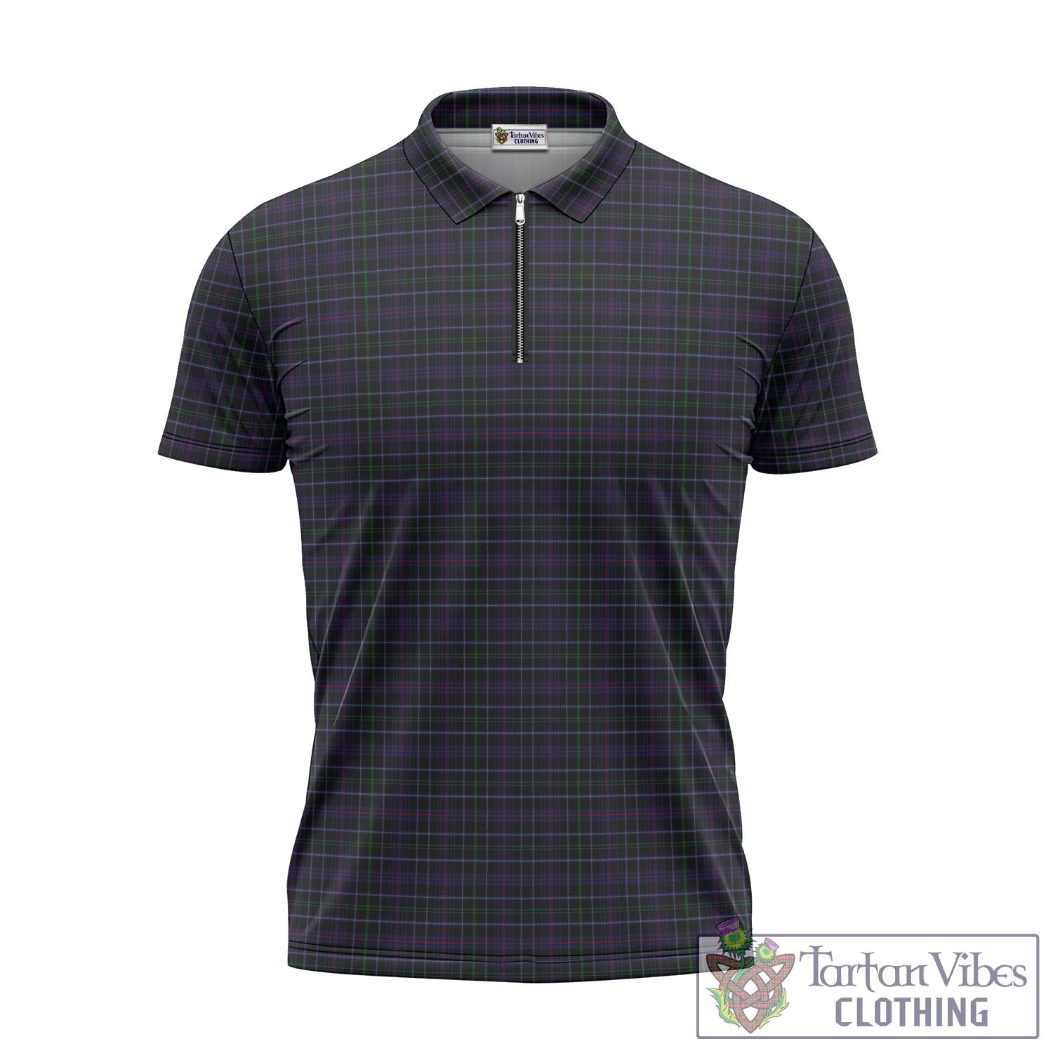 Pride (Wales) Tartan Zipper Polo Shirt - Tartan Vibes Clothing