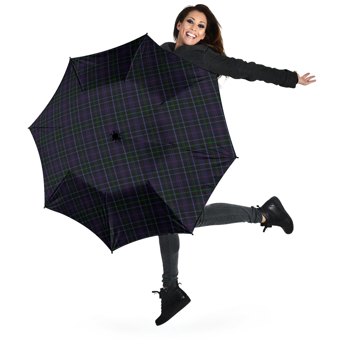 Pride (Wales) Tartan Umbrella - Tartanvibesclothing