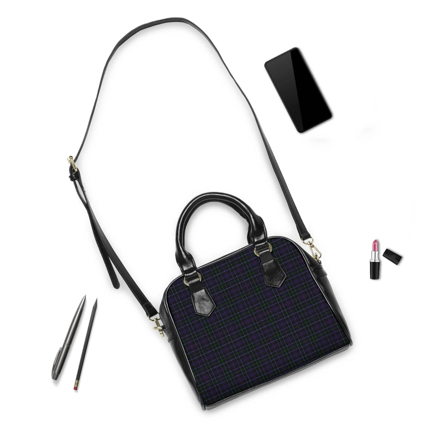 Pride (Wales) Tartan Shoulder Handbags - Tartan Vibes Clothing