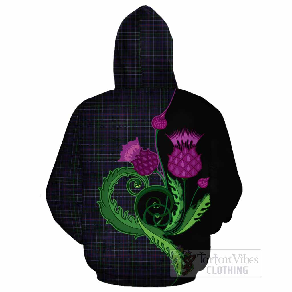Pride (Wales) Tartan Cotton Hoodie Traditional Scottish Thistle