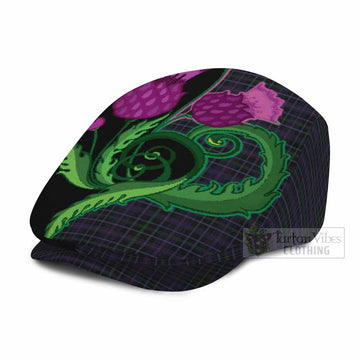 Pride (Wales) Tartan Flat Cap, Jeff Cap Traditional Scottish Thistle