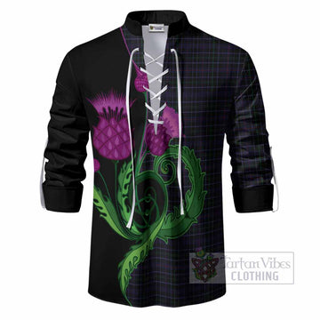 Pride (Wales) Tartan Ghillie Shirt Traditional Scottish Thistle